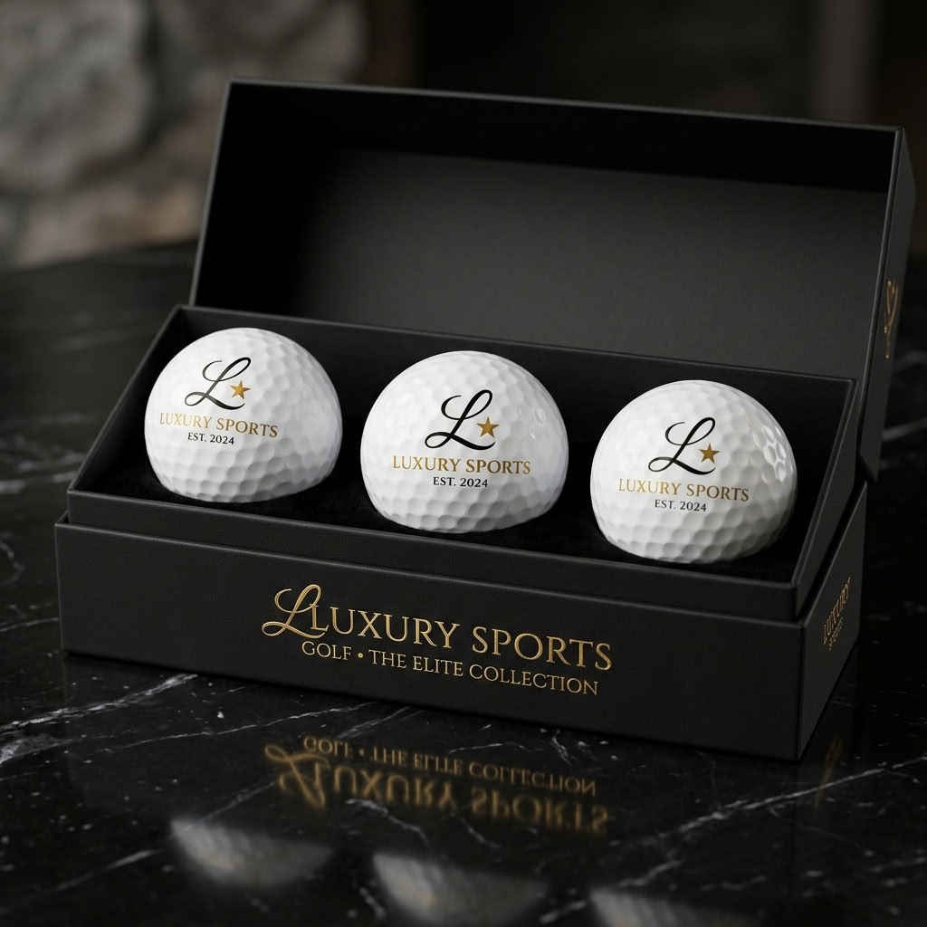 Bolas de golf personalizadas en su estuche